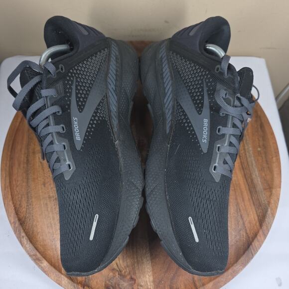 Brooks Adrenaline GTS 22 Mens Triple Black Size 11.5 Running Shoes 1103661D020 - Picture 6 of 12